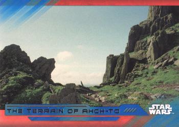 2017 Topps Star Wars: The Last Jedi - Blue #85 The Terrain of Ahch-To Front