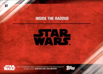 2017 Topps Star Wars: The Last Jedi - Blue #87 Inside the Raddus Back