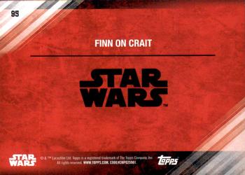 2017 Topps Star Wars: The Last Jedi - Blue #95 Finn on Crait Back