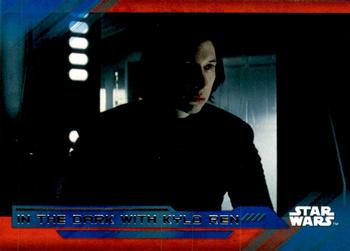2017 Topps Star Wars: The Last Jedi - Blue #100 In the dark with Kylo Ren Front