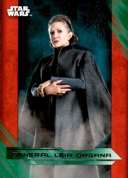 2017 Topps Star Wars: The Last Jedi - Green #7 General Leia Organa Front