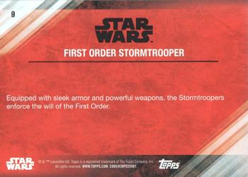 2017 Topps Star Wars: The Last Jedi - Green #9 First Order Stormtrooper Back