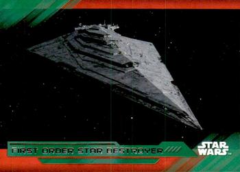 2017 Topps Star Wars: The Last Jedi - Green #62 First Order Star Destroyer Front