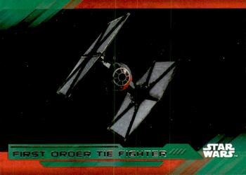 2017 Topps Star Wars: The Last Jedi - Green #69 First Order TIE Fighter Front