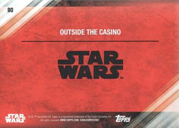 2017 Topps Star Wars: The Last Jedi - Green #90 Outside the Casino Back
