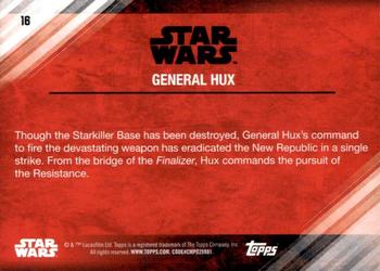 2017 Topps Star Wars: The Last Jedi - Purple #16 General Hux Back