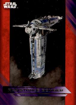 2017 Topps Star Wars: The Last Jedi - Purple #58 Resistance Bomber Front