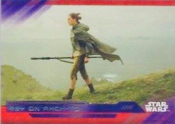 2017 Topps Star Wars: The Last Jedi - Purple #74 Rey on Ahch-To Front