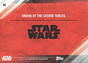 2017 Topps Star Wars: The Last Jedi - Purple #82 Snook at the Casino Tables Back