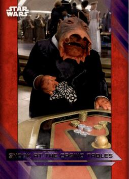 2017 Topps Star Wars: The Last Jedi - Purple #82 Snook at the Casino Tables Front