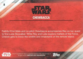 2017 Topps Star Wars: The Last Jedi - Red #8 Chewbacca Back