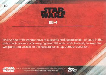 2017 Topps Star Wars: The Last Jedi - Red #32 BB-4 Back