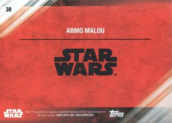 2017 Topps Star Wars: The Last Jedi - Red #38 Armo Malou Back