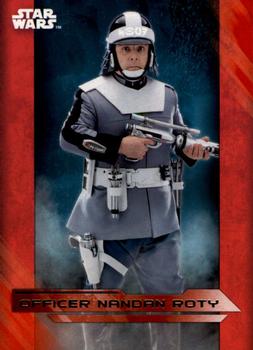 2017 Topps Star Wars: The Last Jedi - Red #39 Officer Nandan Roty Front
