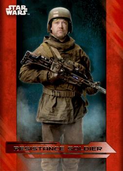2017 Topps Star Wars: The Last Jedi - Red #48 Resistance Soldier Front