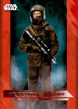 2017 Topps Star Wars: The Last Jedi - Red #50 Resistance Soldier Front