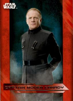 2017 Topps Star Wars: The Last Jedi - Red #53 Captain Moden Canady Front