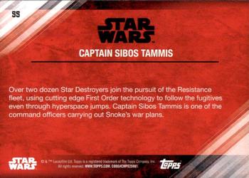 2017 Topps Star Wars: The Last Jedi - Red #55 Captain Sibos Tammis Back