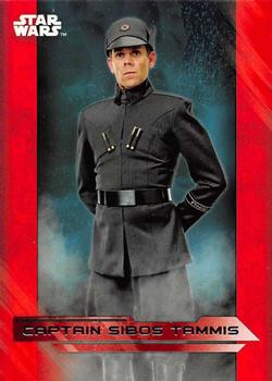 2017 Topps Star Wars: The Last Jedi - Red #55 Captain Sibos Tammis Front