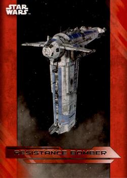 2017 Topps Star Wars: The Last Jedi - Red #58 Resistance Bomber Front