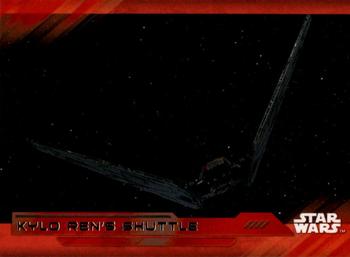2017 Topps Star Wars: The Last Jedi - Red #63 Kylo Ren's Shuttle Front