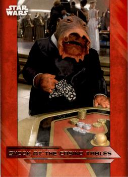 2017 Topps Star Wars: The Last Jedi - Red #82 Snook at the Casino Tables Front