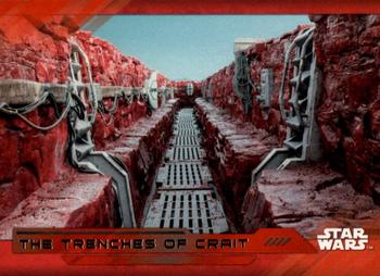 2017 Topps Star Wars: The Last Jedi - Red #88 The Trenches of Crait Front