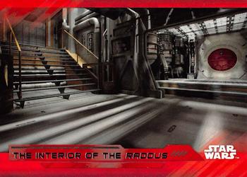 2017 Topps Star Wars: The Last Jedi - Red #89 The Interior of the Raddus Front