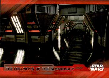 2017 Topps Star Wars: The Last Jedi - Red #92 The Hallways of the Supremacy Front