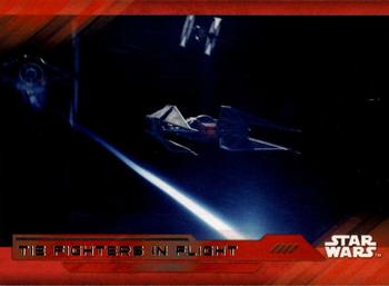 2017 Topps Star Wars: The Last Jedi - Red #94 TIE Fighters in Flight Front