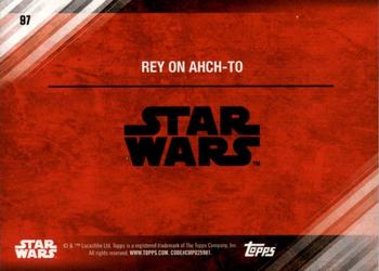 2017 Topps Star Wars: The Last Jedi - Red #97 Rey on Ahch-To Back