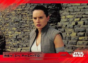 2017 Topps Star Wars: The Last Jedi - Red #97 Rey on Ahch-To Front