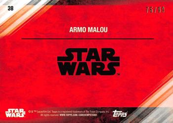 2017 Topps Star Wars: The Last Jedi - Silver #38 Armo Malou Back