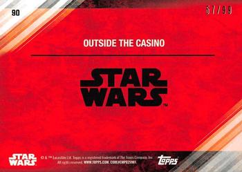 2017 Topps Star Wars: The Last Jedi - Silver #90 Outside the Casino Back