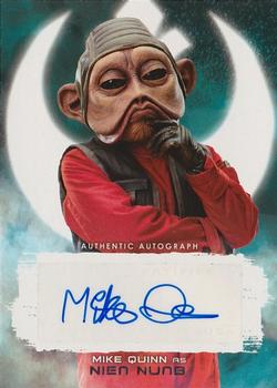 2017 Topps Star Wars: The Last Jedi - Autographs #A-MQ Mike Quinn Front