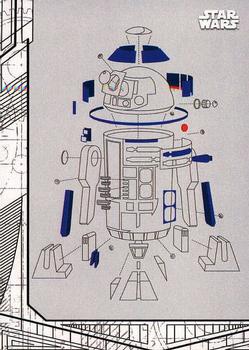 2017 Topps Star Wars: The Last Jedi - Blueprints and Schematics #BP-7 R2-D2 Front