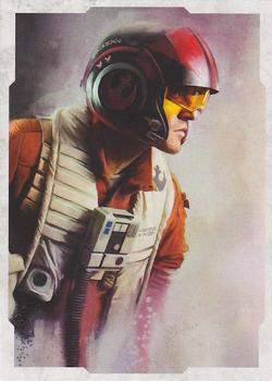 2017 Topps Star Wars: The Last Jedi - Character Portraits #CP-15 Poe Dameron Front