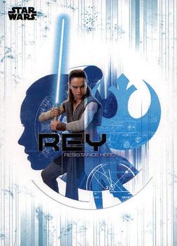 2017 Topps Star Wars: The Last Jedi - Character Stickers #DS-4 Rey Front
