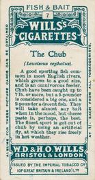1910 Wills's Cigarettes Fish & Bait #7 Chub Back