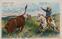 1888 W. Duke, Sons & Co. Cowboy Scenes (N105) #NNO Lassoing A Steer Front