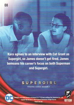 2018 Cryptozoic Supergirl Season 1 #8 I’ll Do the Interview Back