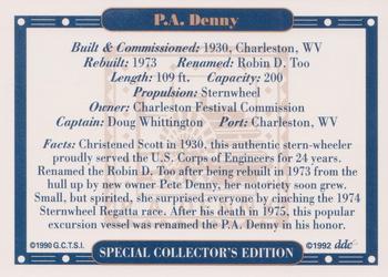 1992 Tall Stacks Special Collector's Edition #NNO P.A. Denny Back