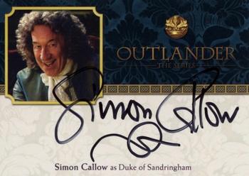 2017 Cryptozoic Outlander Season 2 - Autographs #SC Simon Callow Front