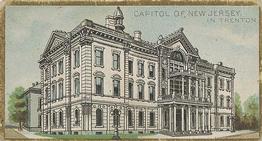1889 Allen & Ginter General Government and State Capitol Buildings (N14) #NNO New Jersey Front