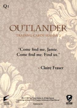2017 Cryptozoic Outlander Season 2 - Quotes #Q1 Come find me, Jamie… Back