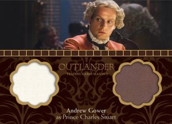 2017 Cryptozoic Outlander Season 2 - Dual Wardrobes #DM3 Andrew Gower Front