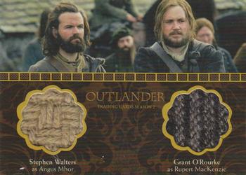 2017 Cryptozoic Outlander Season 2 - Dual Wardrobes #DM6 Stephen Walters / Grant O'Rourke Front