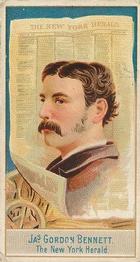 1887 Allen & Ginter American Editors (N1) #6 Jas. Gordon Bennett Front