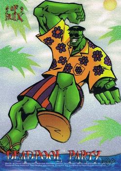 1997 Fleer/SkyBox X-Men '97 Timelines - Deadpool Party #4 Hulk Back