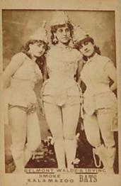 1887 Kalamazoo Bats Actresses (N657) #NNO Belmont / Wilde / Irving Front